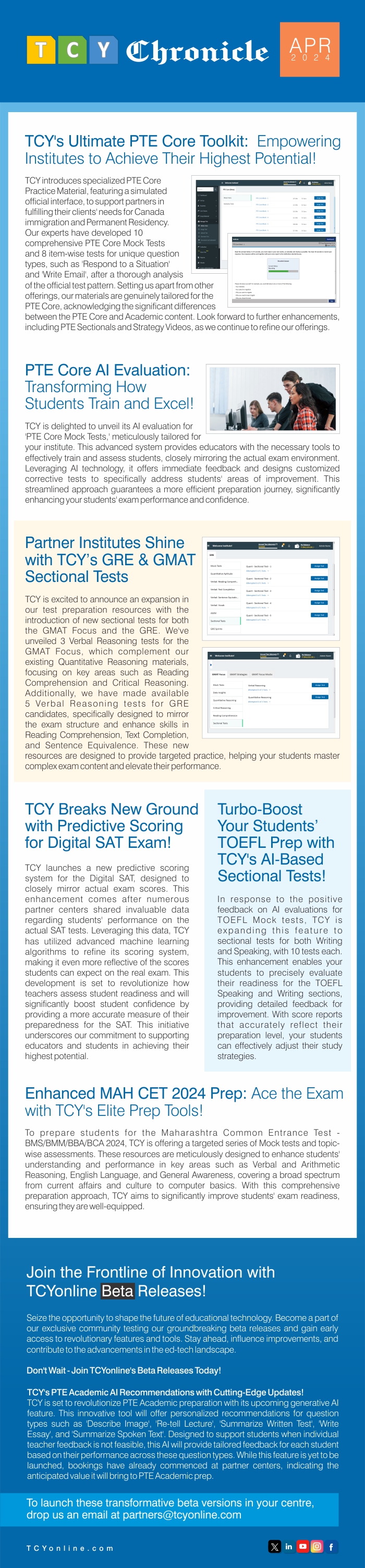 TCY Chronicle - April Edition