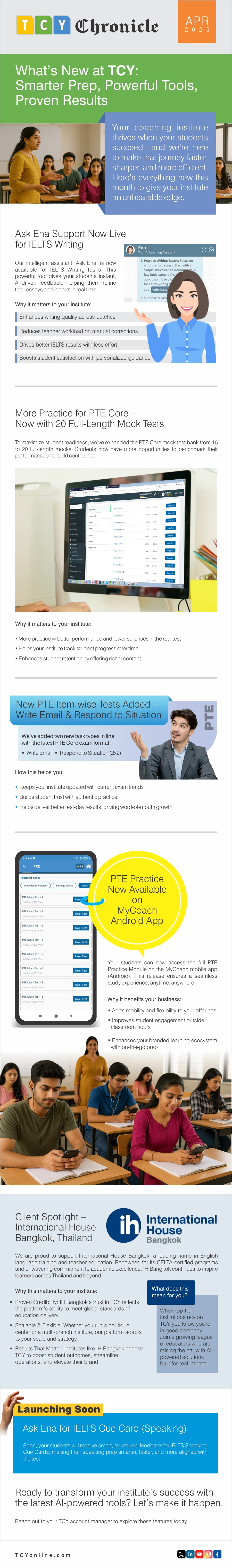 TCY Chronicle - April Edition