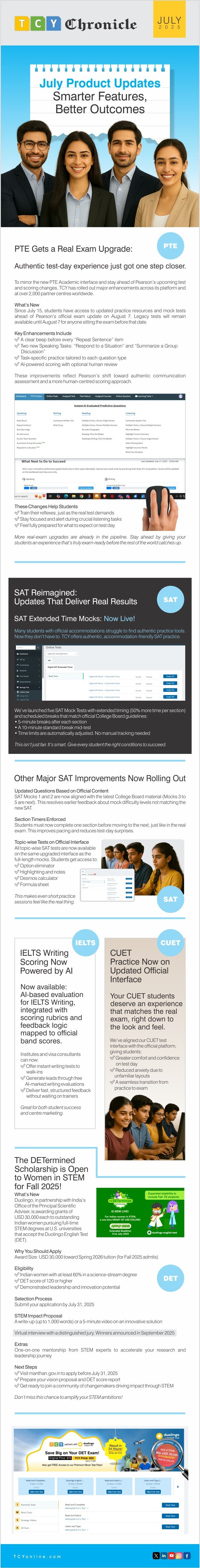 TCY Chronicle - July Edition