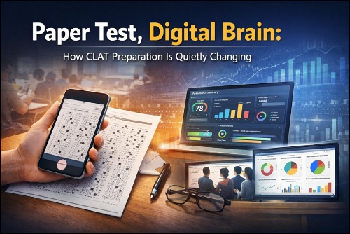 What changes when paper exams start producing data
