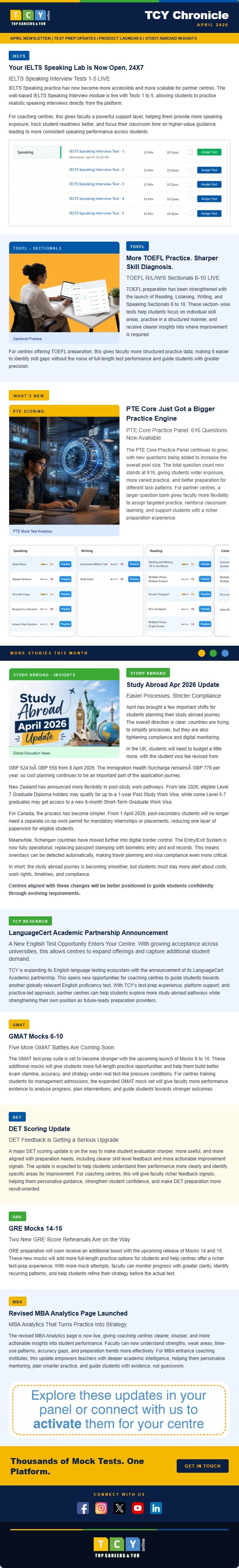 TCY Chronicle April Edition